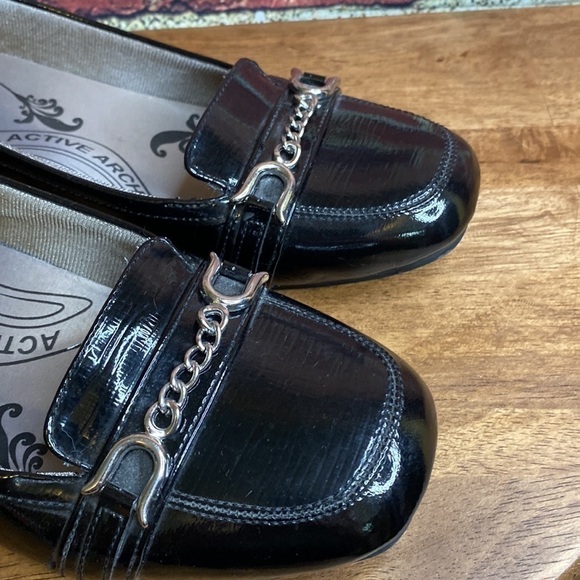 Life Stride Soft System Active Arch Black Comfort Slip On Loafers Size 9.5 - Picture 5 of 14